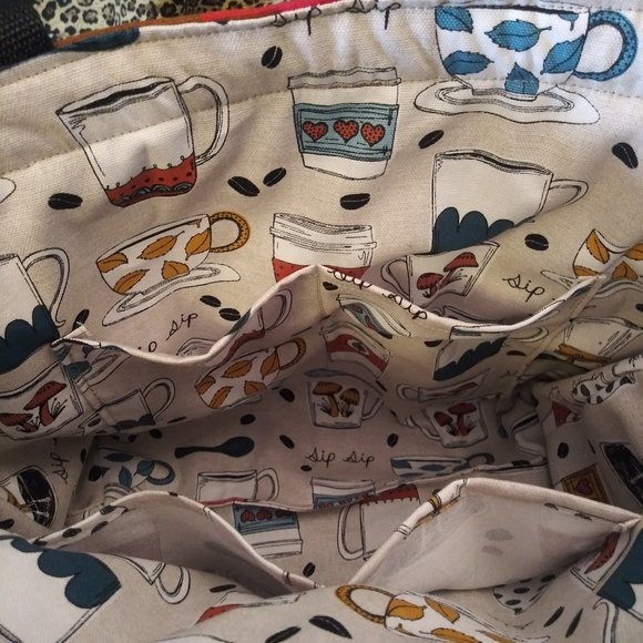 1870 Jeaniemade Aztec Print Shoulder Bag Purse - Picture 3 of 5